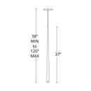 Modern Forms PD-41837 Cascade Flat 1-lt 37" Tall LED Pendant