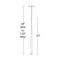 Modern Forms PD-41837 Cascade Flat 1-lt 37" Tall LED Pendant