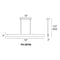 Modern Forms PD-58756 Drift 1-lt 56" LED Linear Pendant