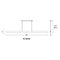 Modern Forms PD-58784 Drift 1-lt 84" LED Linear Pendant
