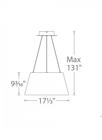 dweLED PD-72718 Vida 18" LED Pendant