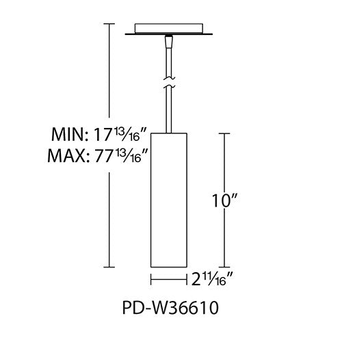 WAC PD-W36610 Caliber 10" dweLED Pendant - LBC Lighting