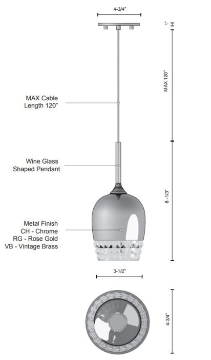 Kuzco PD12803 Roma LED Pendant