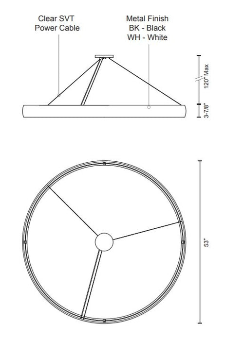 Kuzco PD22753 Halo LED Circular Pendant