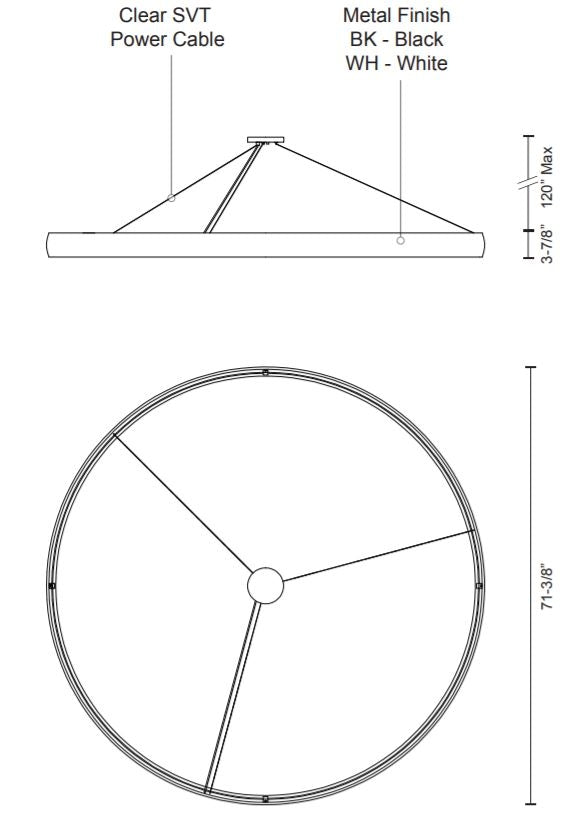 Kuzco PD22772 Halo LED Circular Pendant