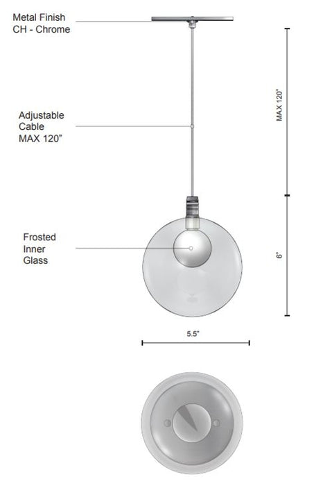 Kuzco PD3106 Bolla LED Pendant