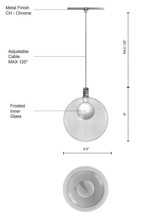 Kuzco PD3106 Bolla LED Pendant