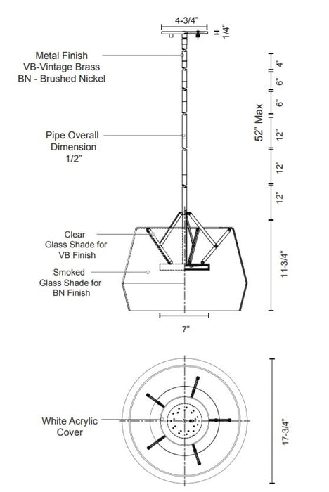 Kuzco PD61418 Deco 18" LED Pendant