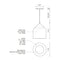 Kuzco PD9108 Helena 8" Wide LED Pendant
