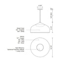 Kuzco PD9117 Helena 17" Wide LED Pendant