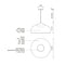 Kuzco PD9117 Helena 17" Wide LED Pendant