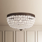 Schonbek 1564 Petit Crystal 5-lt 14" Flush Mount