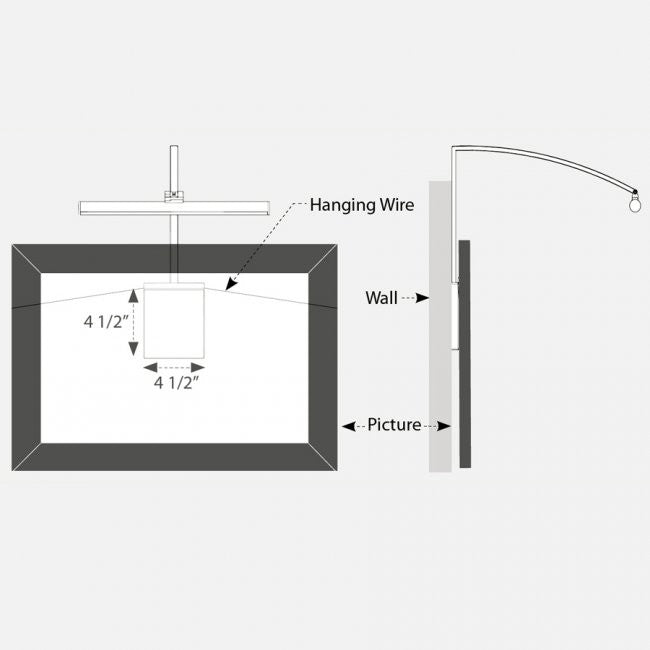 WAC PL-LED25 Vibe 25" LED Picture Light - Hard Wired