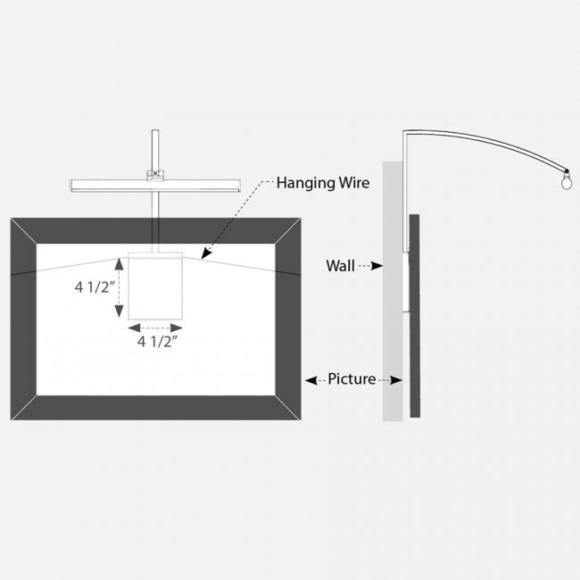 WAC PL-LED37 Vibe 37" LED Picture Light - Hard Wired