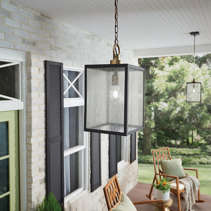 Kichler 59008 Lahden 1-lt 9" Outdoor Convertible Pendant/Semi Flush