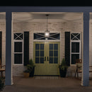 Kichler 59008 Lahden 1-lt 9" Outdoor Convertible Pendant/Semi Flush