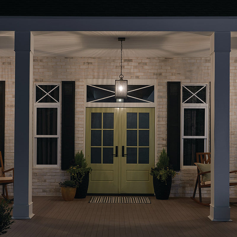 Kichler 59008 Lahden 1-lt 9" Outdoor Convertible Pendant/Semi Flush