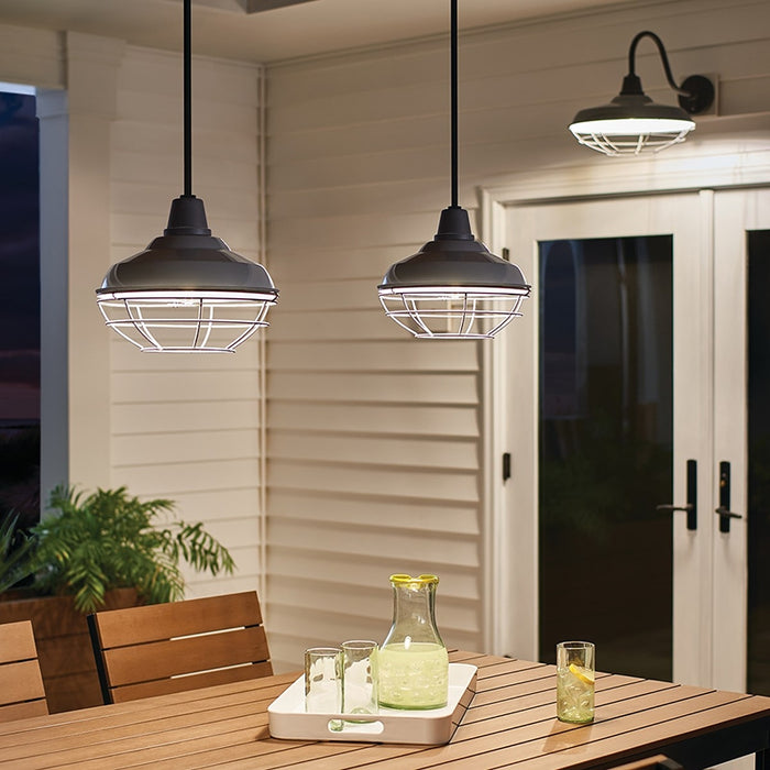 Kichler 49992 Pier 12" Wide Outdoor Convertible Pendant