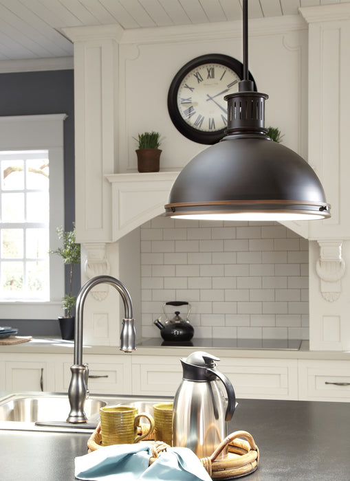 Sea Gull 65085 Pratt Street Metal 1-lt 10" Pendant