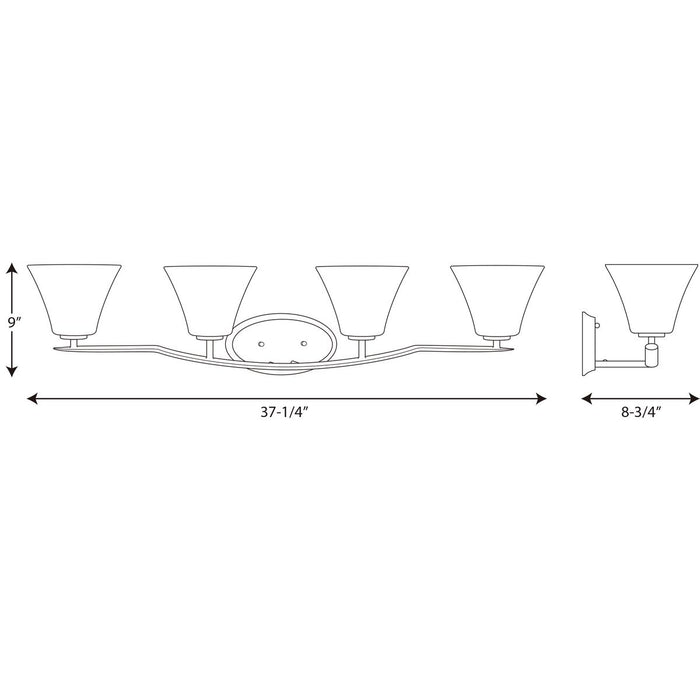 Progress P2007 Bravo 4-lt Bath & Vanity