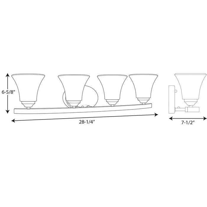 Progress P2011 Adorn 4-lt Bath & Vanity