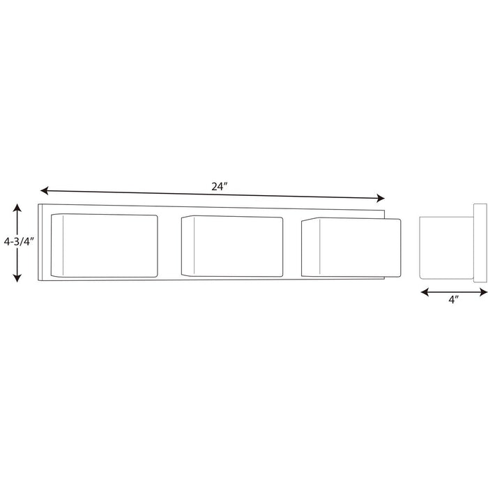 Progress P2144 Ace 3-lt LED Bath Light