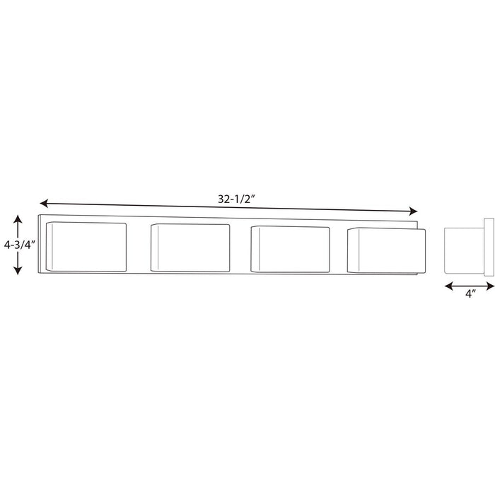 Progress P2145 Ace 4-lt LED Bath Light