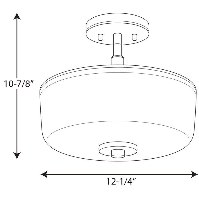 Progress P2851 Alexa 2-lt Semi-Flush Mount