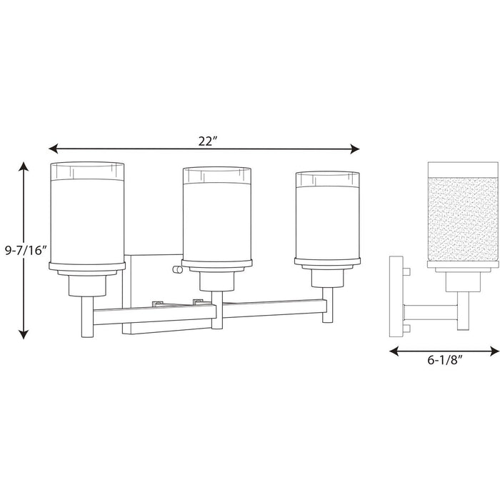 Progress P2978 Alexa 3-lt Bath & Vanity