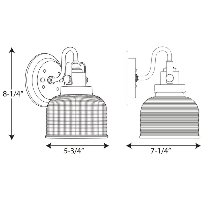 Progress P2989 Archie 1-lt Bath & Vanity