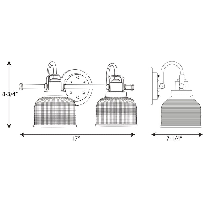 Progress P2991 Archie 2-lt Bath & Vanity