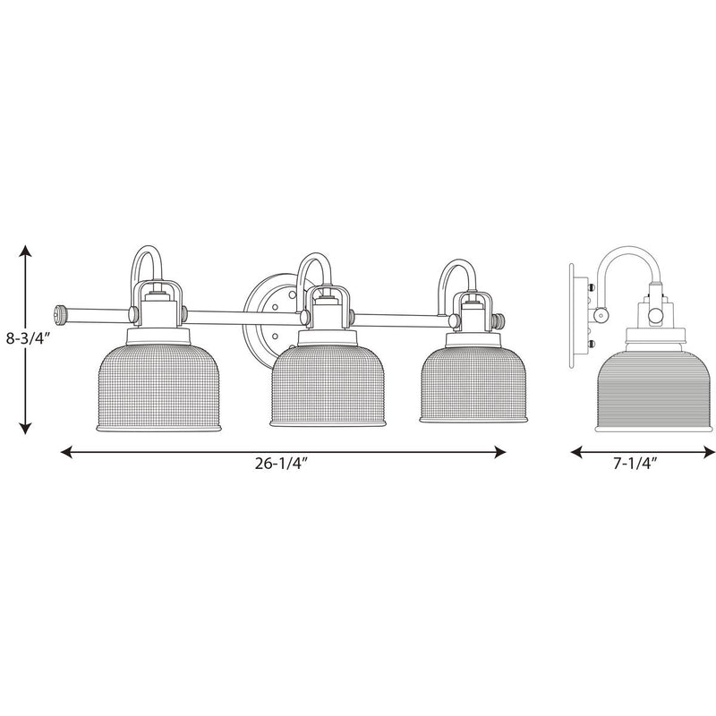 Progress P2992 Archie 3-lt Bath & Vanity