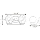 Progress P300113 Spatial 2-lt Bath Light