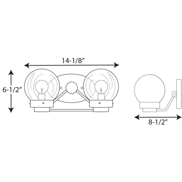 Progress P300113 Spatial 2-lt Bath Light