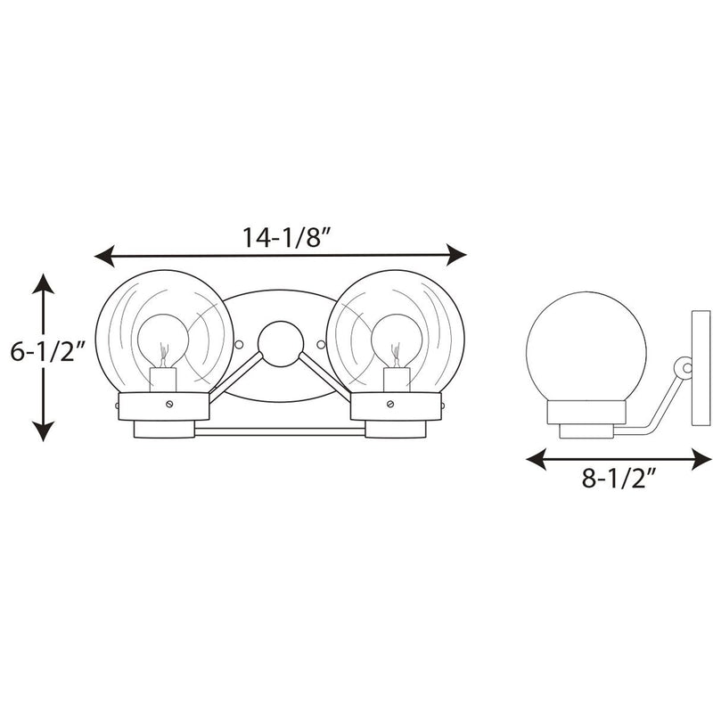 Progress P300113 Spatial 2-lt Bath Light