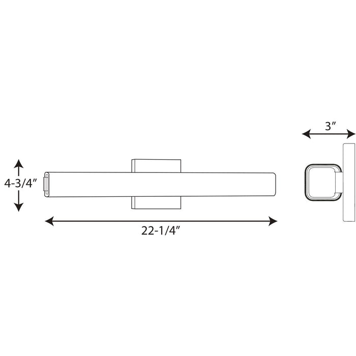 Progress P300182 Beam 1-lt Linear LED Bath Light