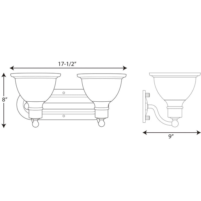 Progress P3162 Madison 2-lt Bath & Vanity