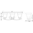 Progress P3192 Trinity 3-lt Bath & Vanity