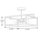 Progress P350120 Blakely 2-lt Semi-Flush/Convertible Pendant