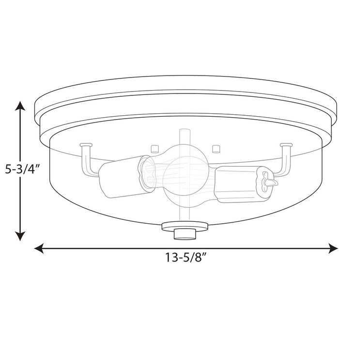 Progress P350121 Blakely 2-lt Flush Mount