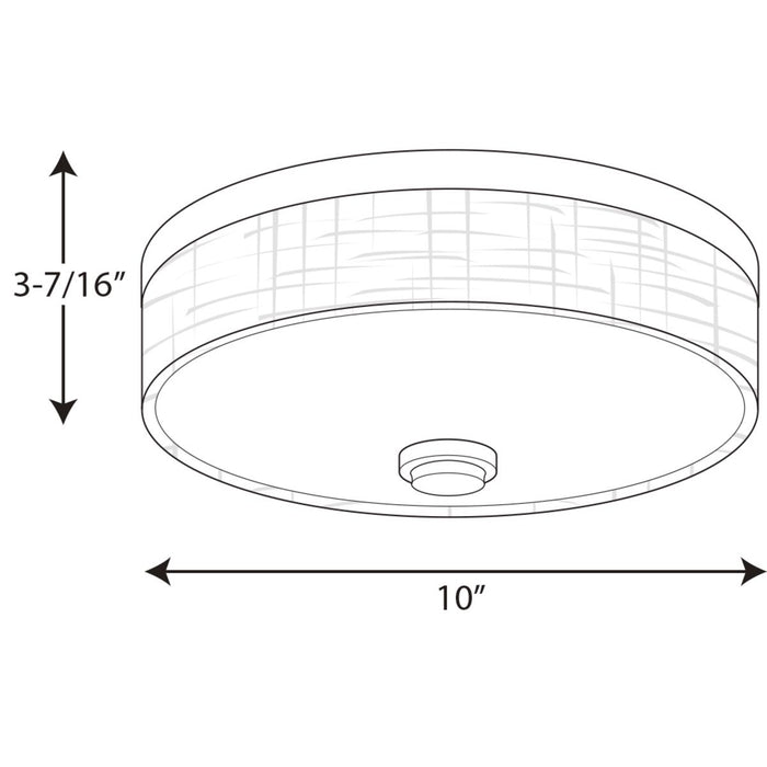 Progress P3610 Weaver 1-lt LED Flush Mount