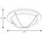 Progress P3658 Portal 11" Wide LED Flush Mount