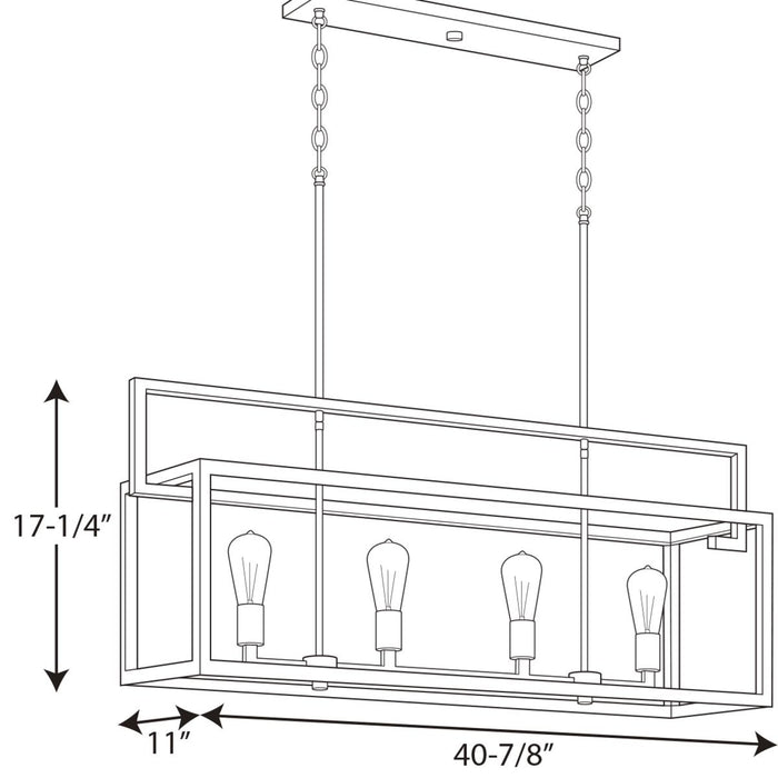 Progress P400086 Blakely 4-lt Chandelier