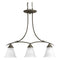 Progress P4325 Trinity 3-lt Linear Chandelier