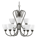 Progress P4668 Heart 9-lt Chandelier
