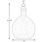 Progress P500064 Zin 1-lt Pendant