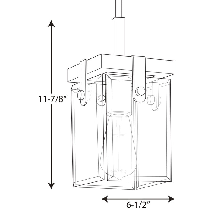 Progress P500073 Glayse 1-lt Mini Pendant