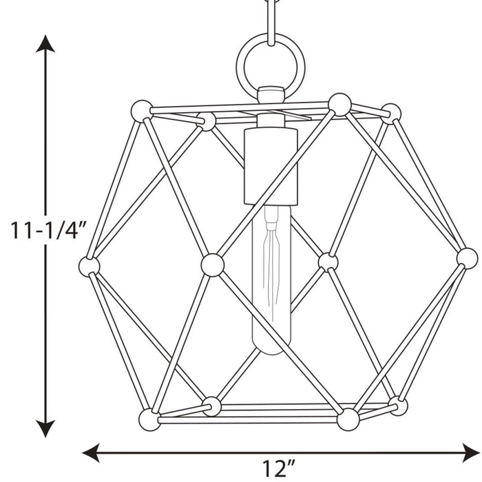 Progress P500082 Spatial 1-lt Mini Pendant