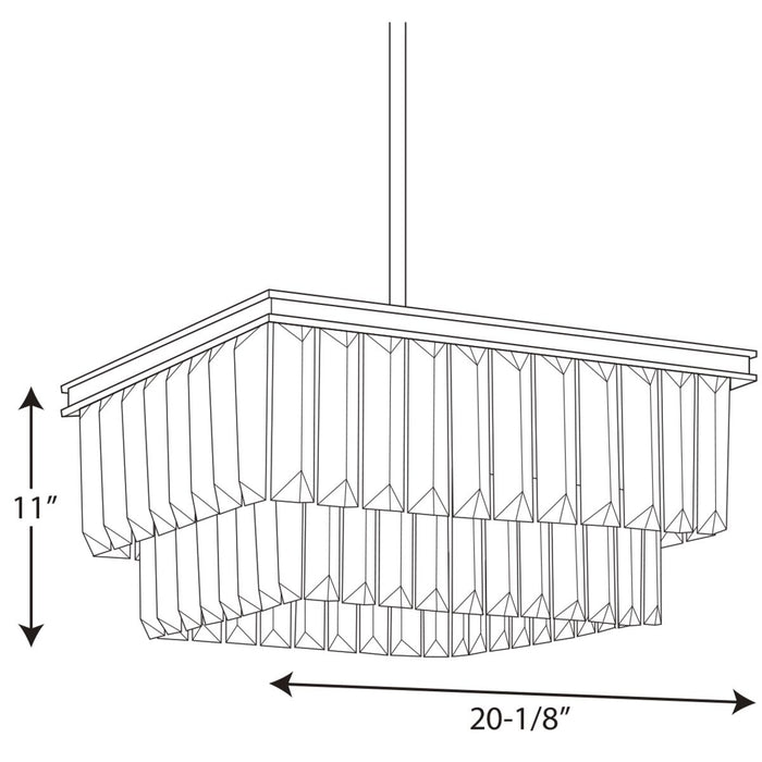 Progress P500109 Glimmer 4-lt Pendant