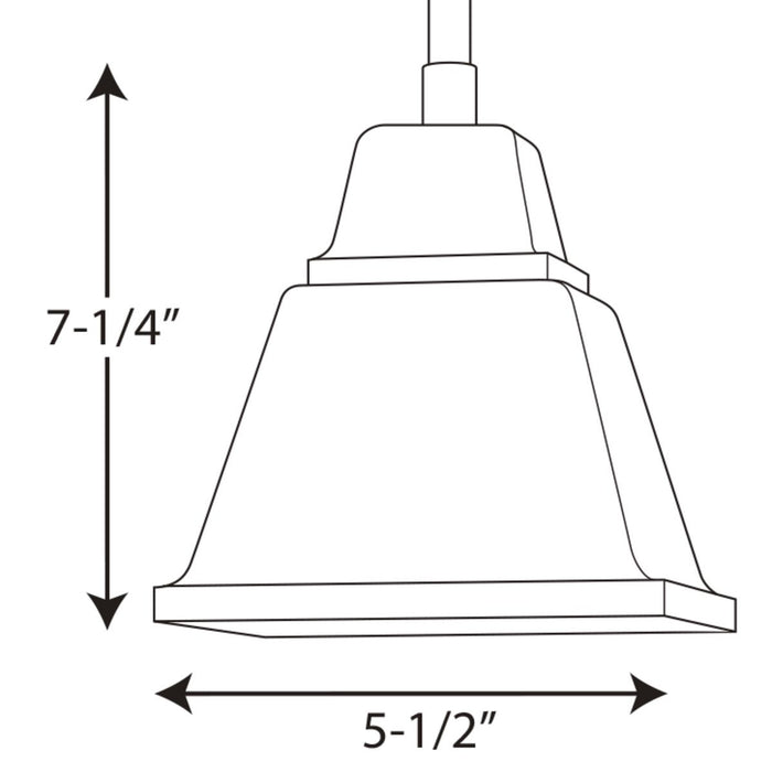 Progress P500125 Clifton Heights 1-lt 6" Mini Pendant